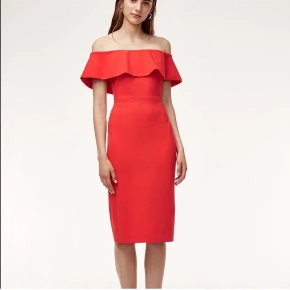 Aritzia Babaton Ruslan Off the Shoulder Dress